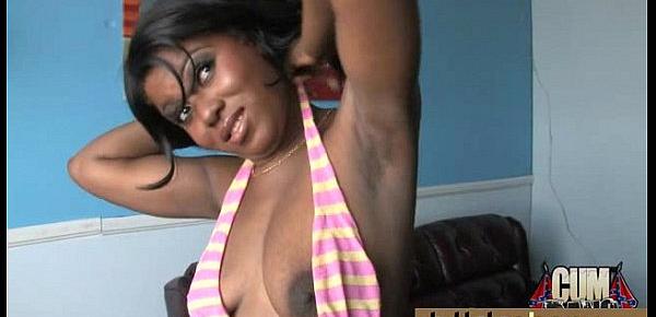  Ebony babe sucks too many white cocks 14